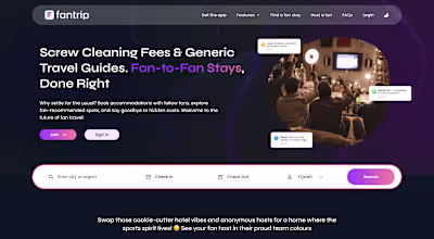 An airbnb-like application software for fantrip
