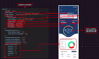 Attendance Mobile app English/Arabic | Design and Integration
