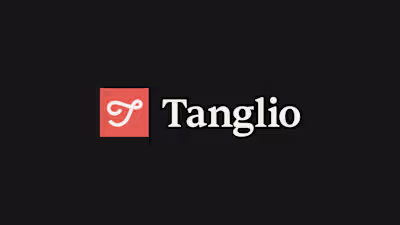Logo mark designed for Tanglio, a new app focused on helping...