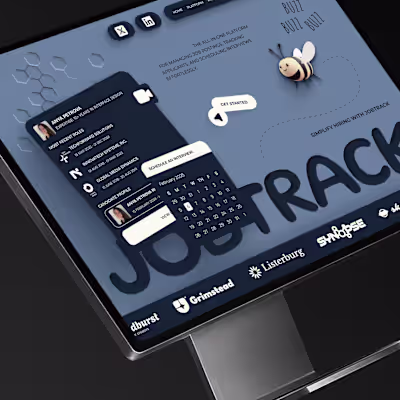 An HRM SaaS landing page