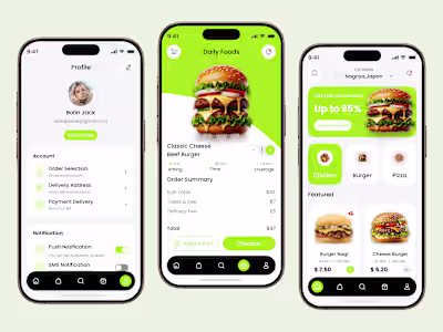 Food Delivery Mobile App UI/UX Design