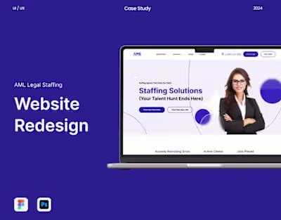 AMS- Staffing Full Website Design Case Study