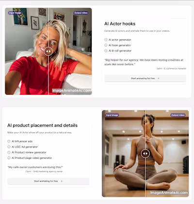 ImageAnimateAI.com - #1 ai image animate tool for ecom and SmBs