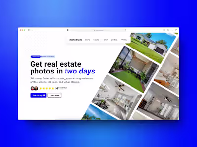Realtor Studio — Framer Landing Page