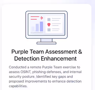 Purple Team Assessment & Detection Enhancement