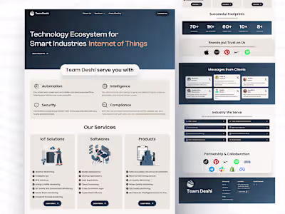 SaaS Company Landing Page