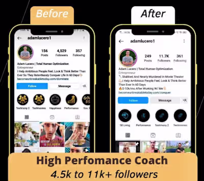 6000+ new followers in 30 days on instagram