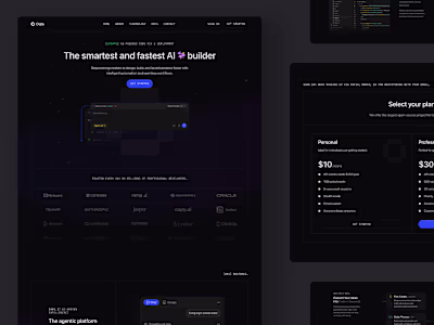 Oqta - AI Builder Landing Page