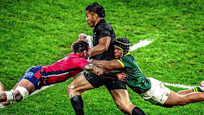 Jaw-dropping Rugby World Cup 2023 try-saving tackles - YouTube