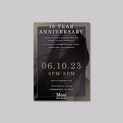 Invitation Design for Hair Studio