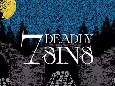 7 Deadly Sins Postcards
