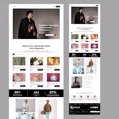 Landing Page Design for STYLIT