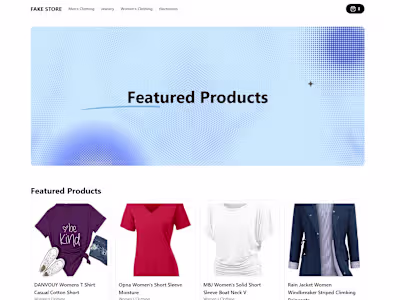 E-commerce Website & Dashboard