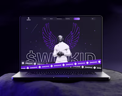$WIZKID - Memecoin Landing Page/Website