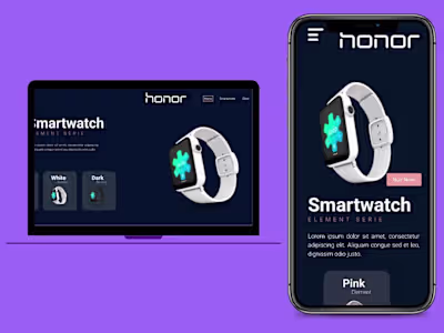 SmartWatch Shop Landing Page