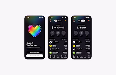 Heart Finance Banking App Design