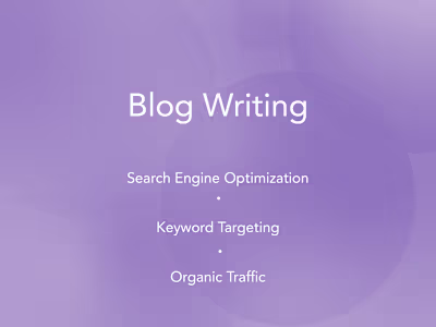 SEO-Optimized Blog Content 