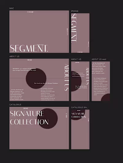 SEGMENT. design online store