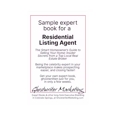 Real Estate Book Ghostwriting Sample