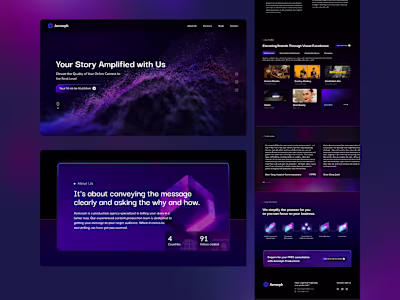 My work as a UI/UX Designer on Aemorph’s website rebranding,...