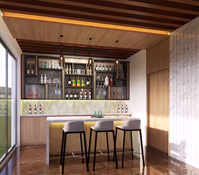 Modern Home Bar Design for Mr. Fiono
