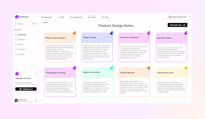 All Your notes at one place , is it clean ?