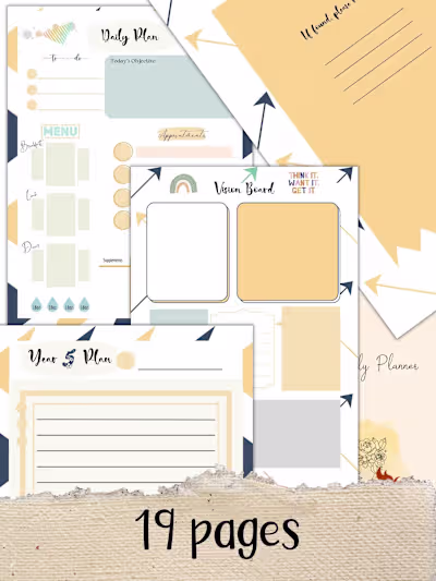 19 Beautiful 5 Year Goal Setting Arrow Planner Pages — Holistic…