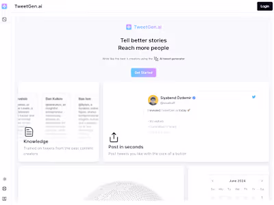 Tweetgen.ai - AI-Driven Tweet Crafting Tool