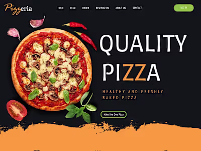 pizzeria :web deisgn