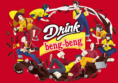 Drink Beng-Beng | Campaign Merchandise Illustration