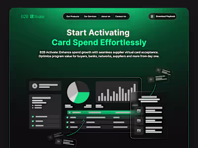 B2B Activate - Fintech Framer development
