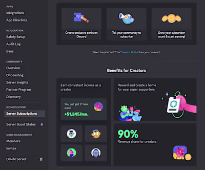 Discord: Server Shop