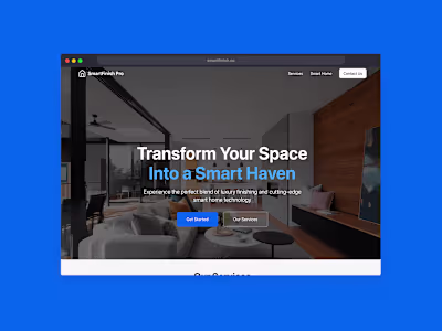 SmartFinish Pro – Landing Page