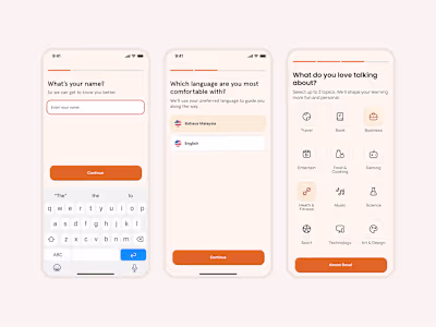 AI learning App - Onboarding