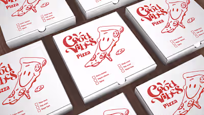 Brand identity concept for pizza restaurant on Behance