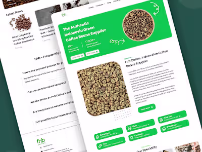 UI/UX Design Concept for FnB Coffee