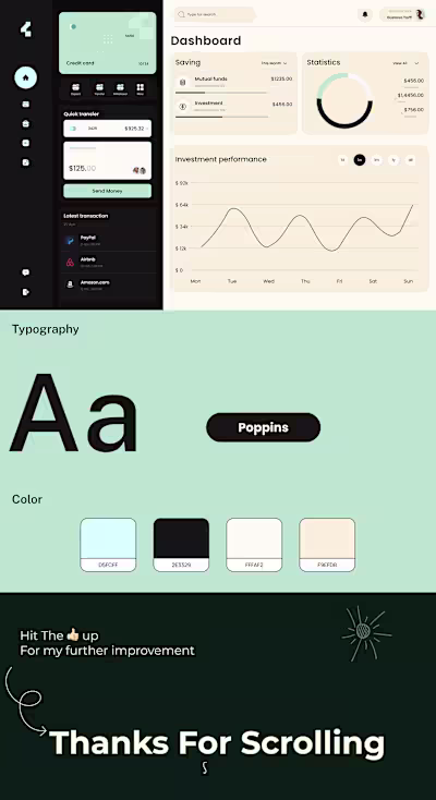 Fintech Dashboard UI Design: Behance