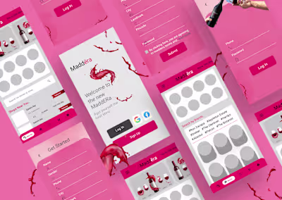 UI/UX Design for a project Maddera 