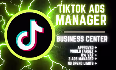 I will fix disapproved or create verified tiktok business center