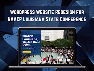 WordPress Website Redesign for NAACP Louisiana State Conference