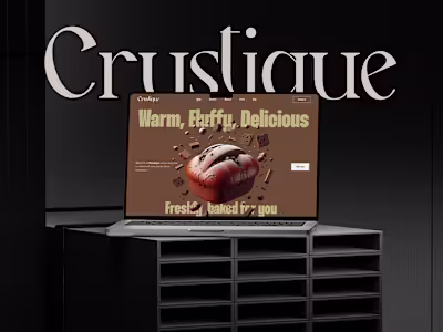 Classic Bakery Shop Website Landing Page Design.