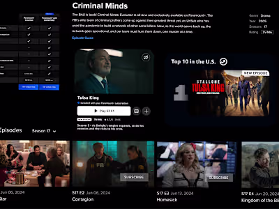 Design System for Streaming Service