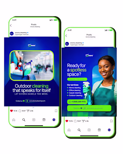 Designing for a cleaning company