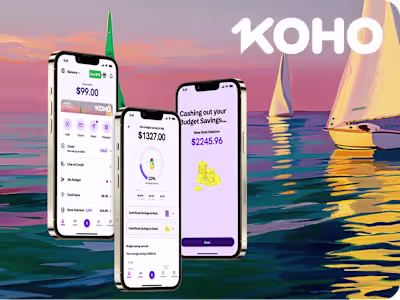 Fintech UI budget feature