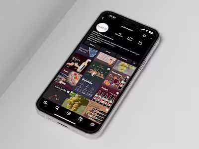 Akberg Wines Social Media Design