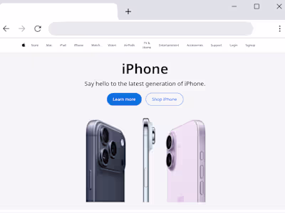 Apple.com Concept | Pixel-Perfect UI Re-creation