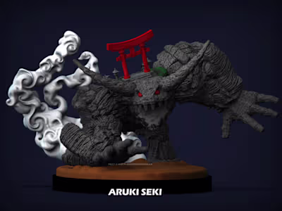 Proof of concept 3D Print Miniature Creature : Aruki Seki