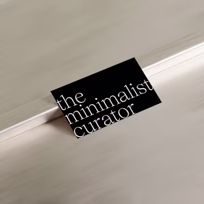 The Minimalist Curator - Etsy Shop