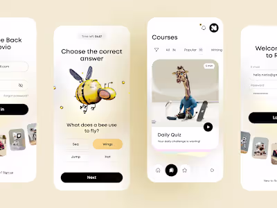 AI Daily Quiz – Interactive Learning App Design