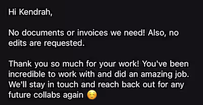 I love getting feedback that